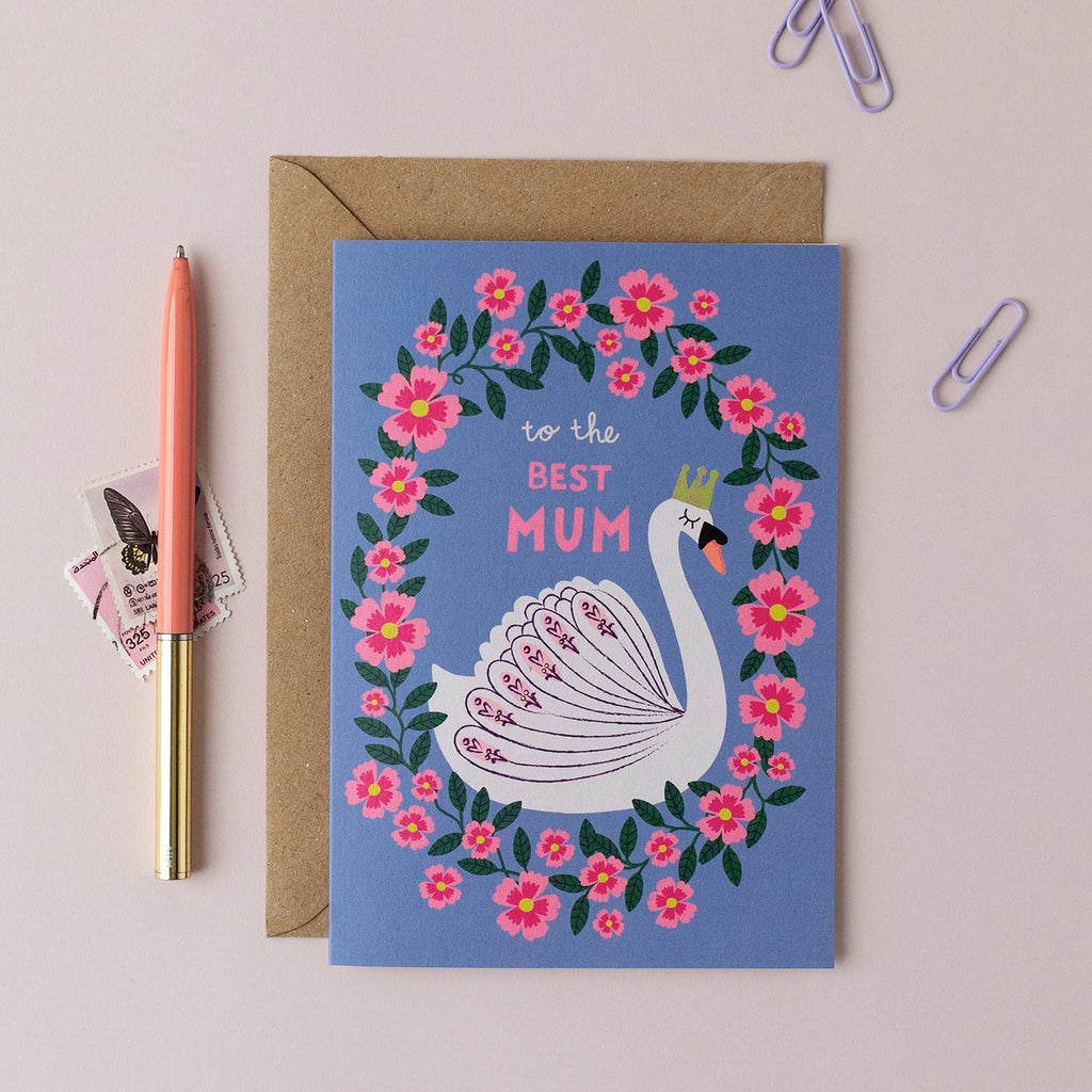 Swan Best Mum Card