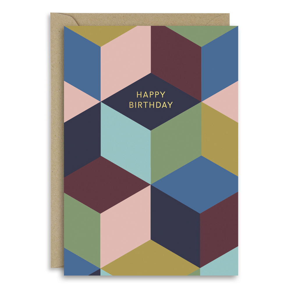 Cubist Birthday Card