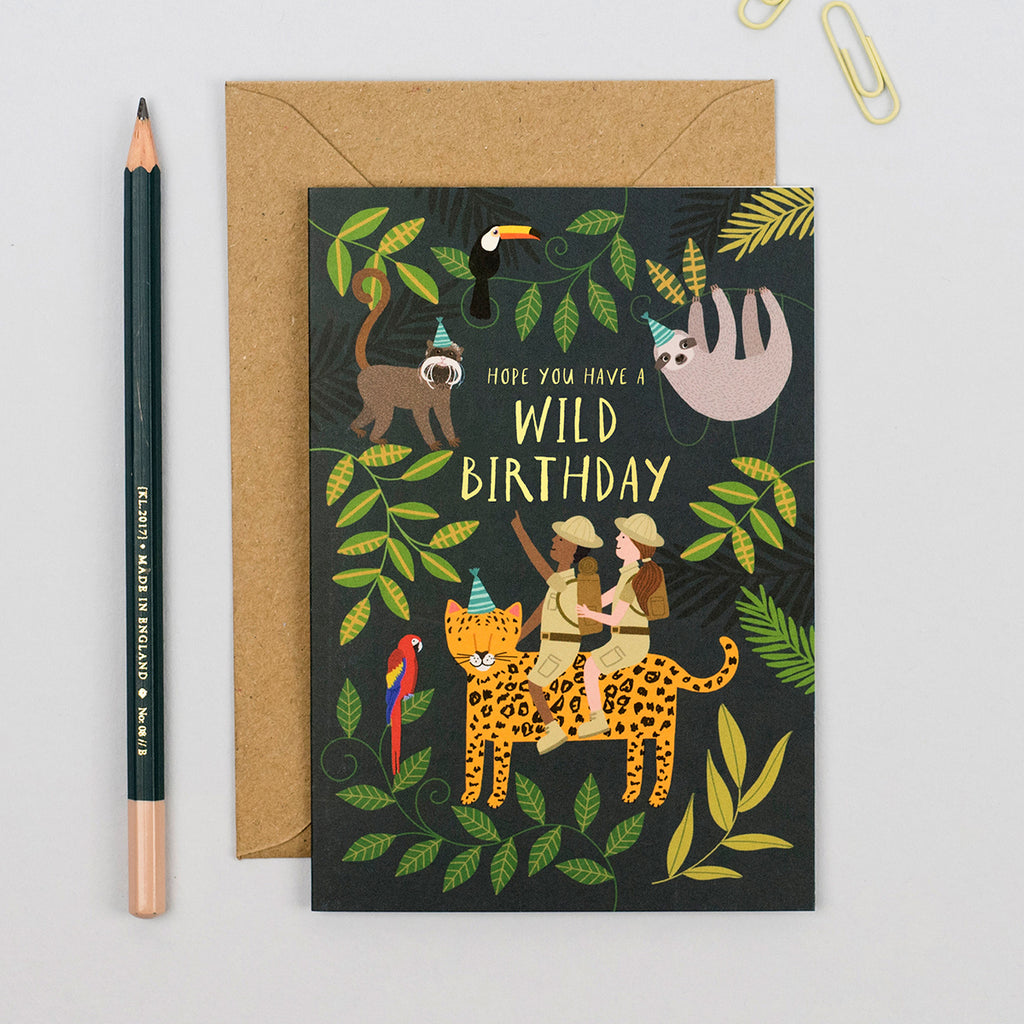 Jungle Explorers Birthday Card