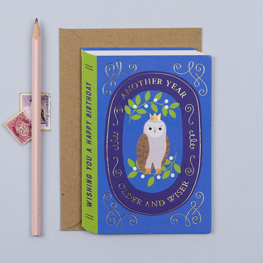 Fairytale Wise Owl Birthday Card