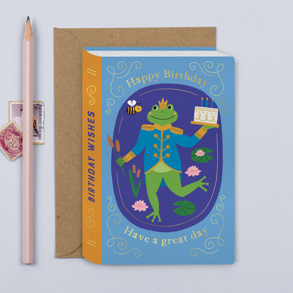 Fairytale Frog and the Bee Card