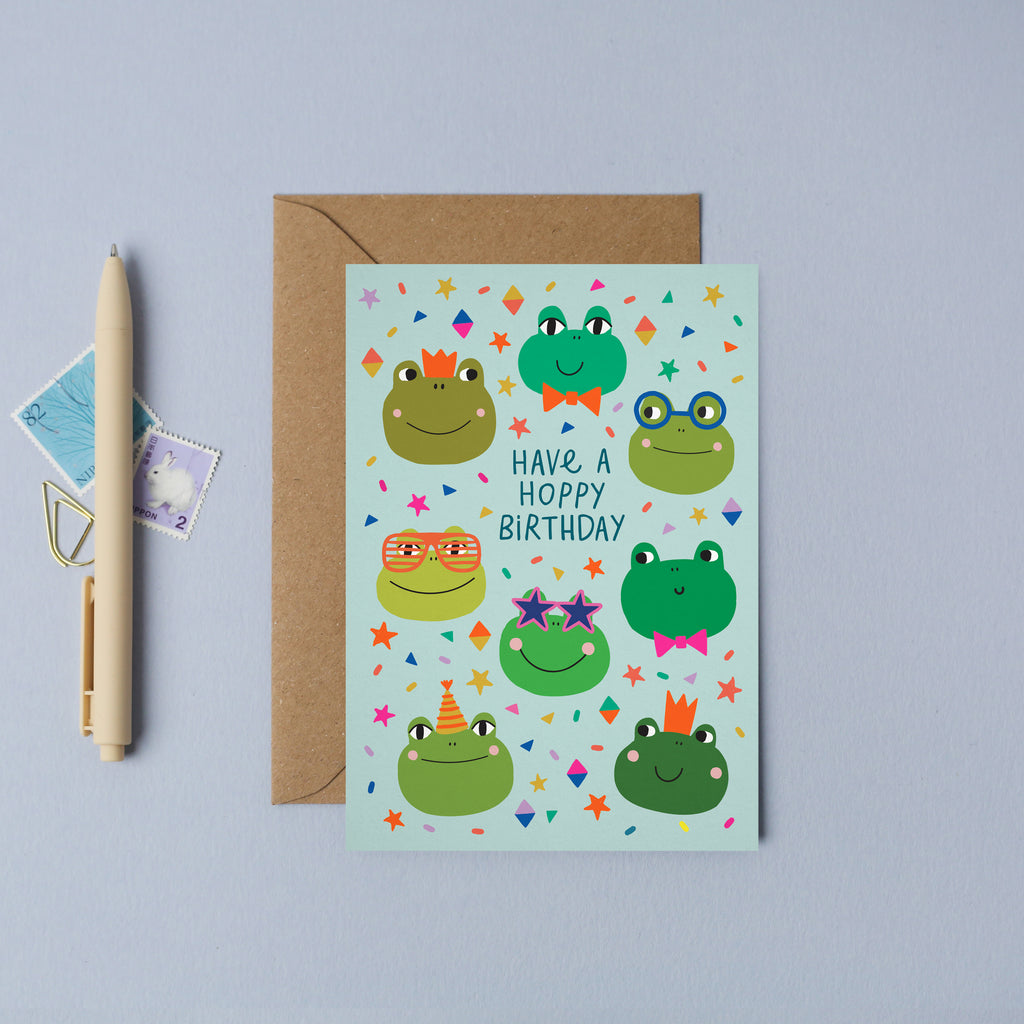 Party Frogs Birthday Card