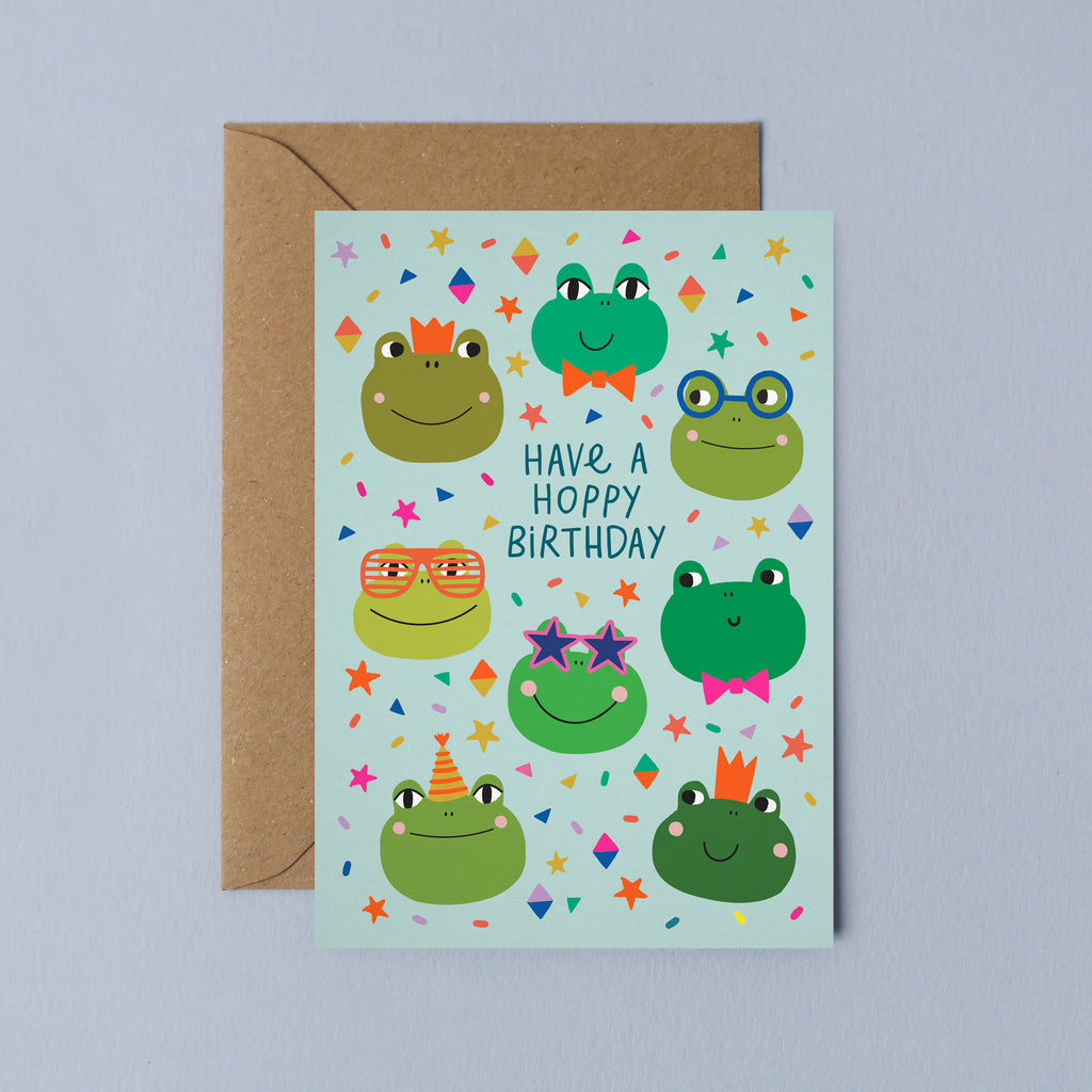 Party Frogs Birthday Card