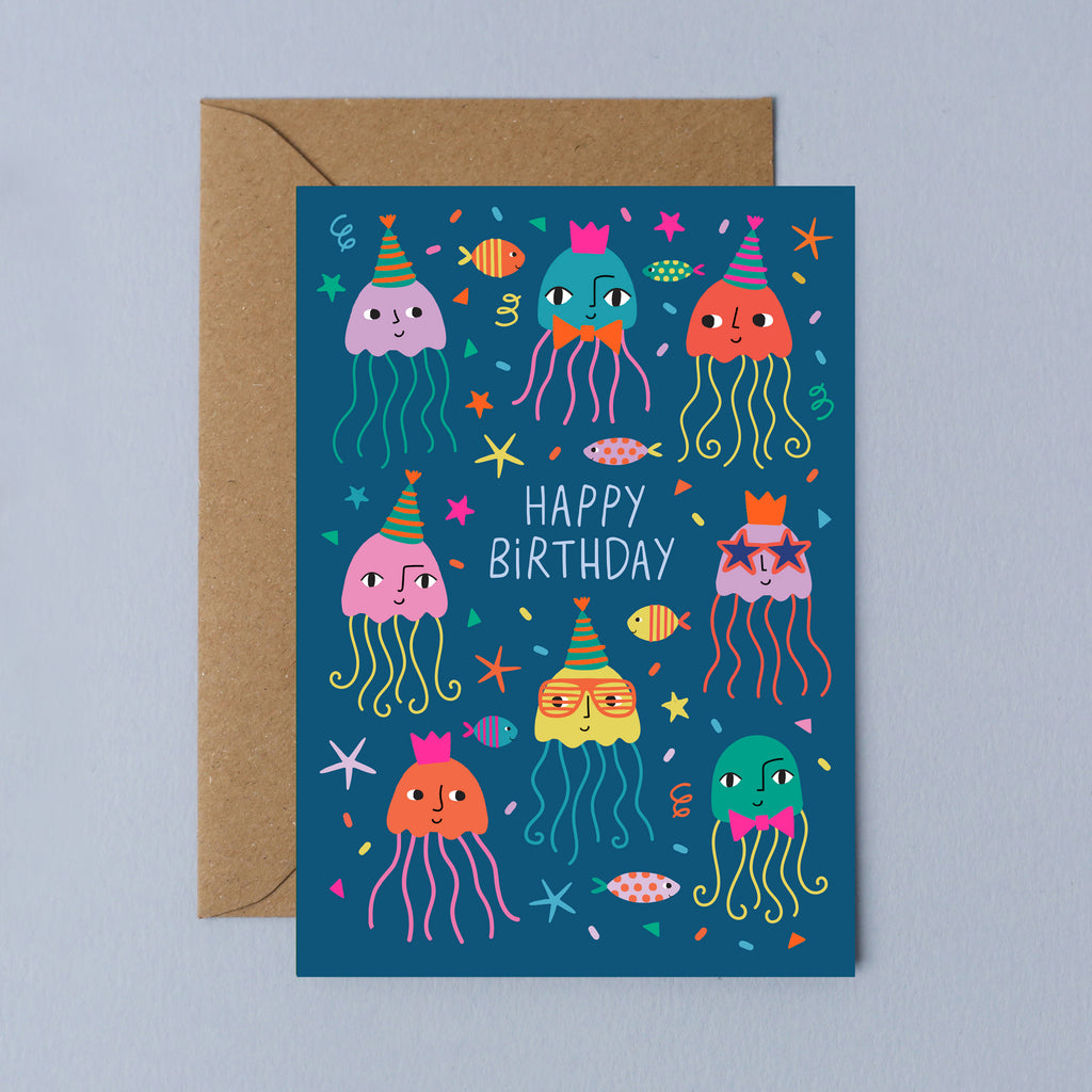 Party Jellyfish Birthday Card