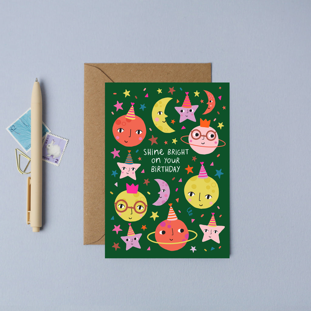 Party Moon and Stars Card