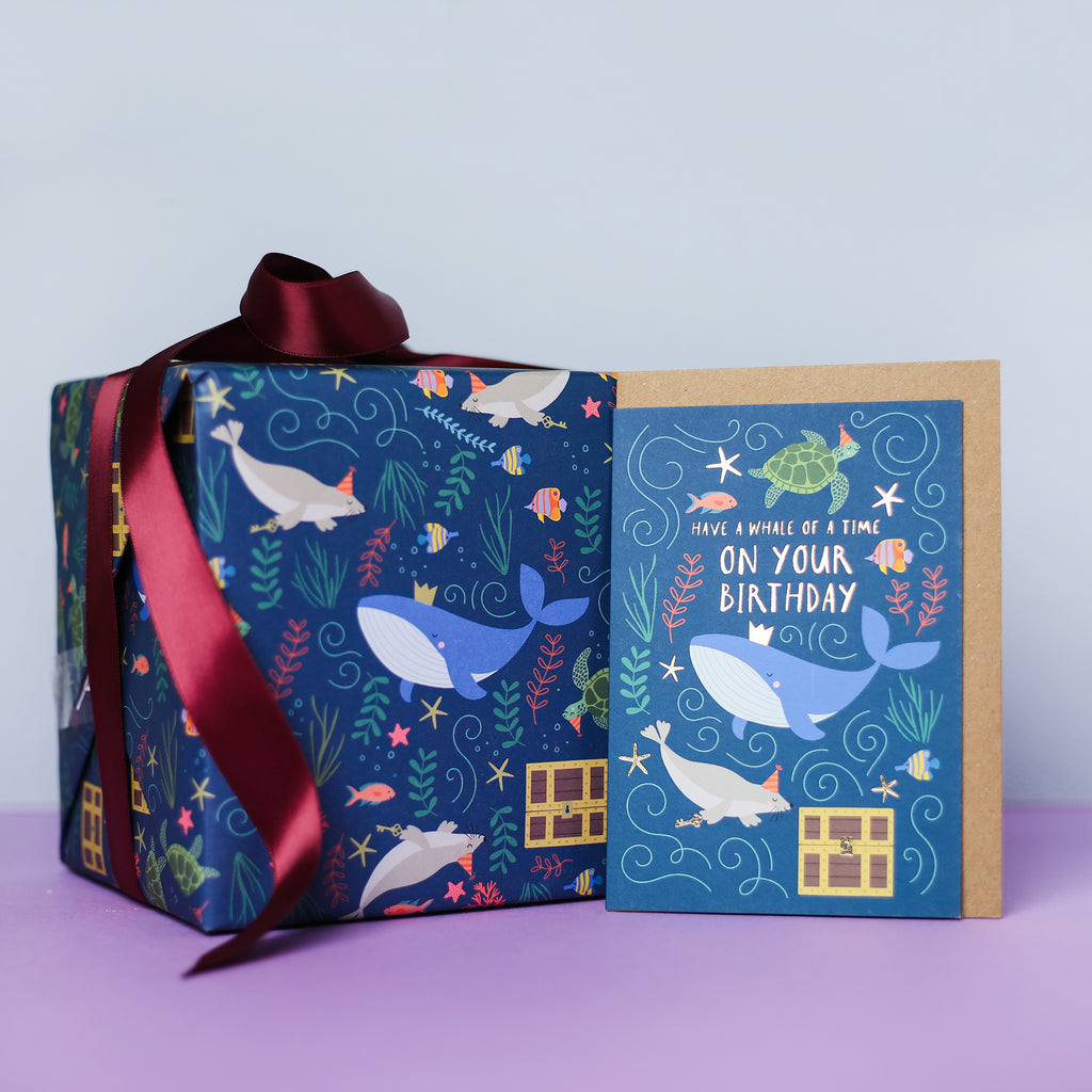 Whale of a Time Wrapping Paper