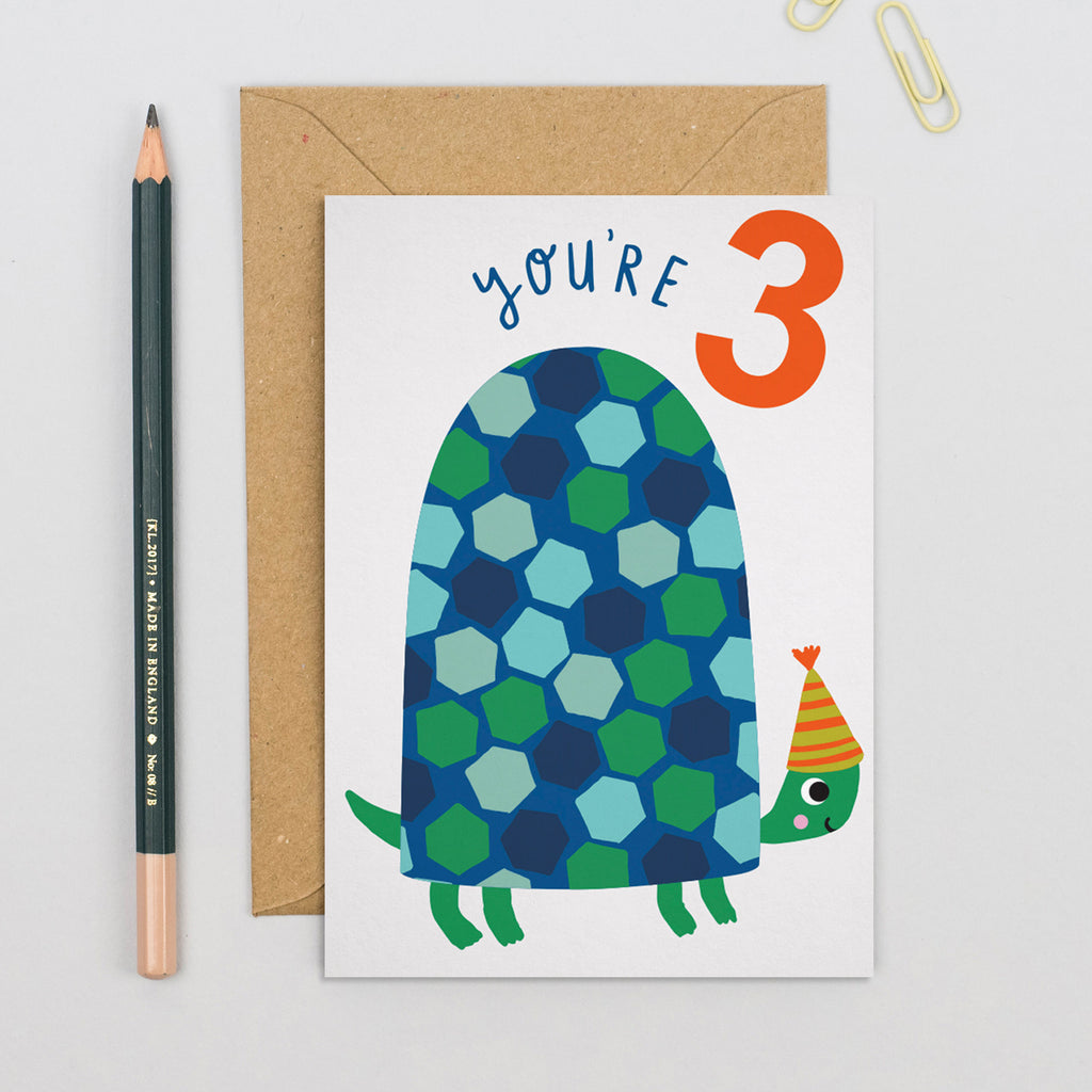 Turtle Age 3 Card